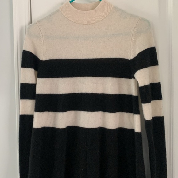 Autumn Cashmere two tones‎ Striped Cashmere Sweater dress size S midi - Picture 4 of 10